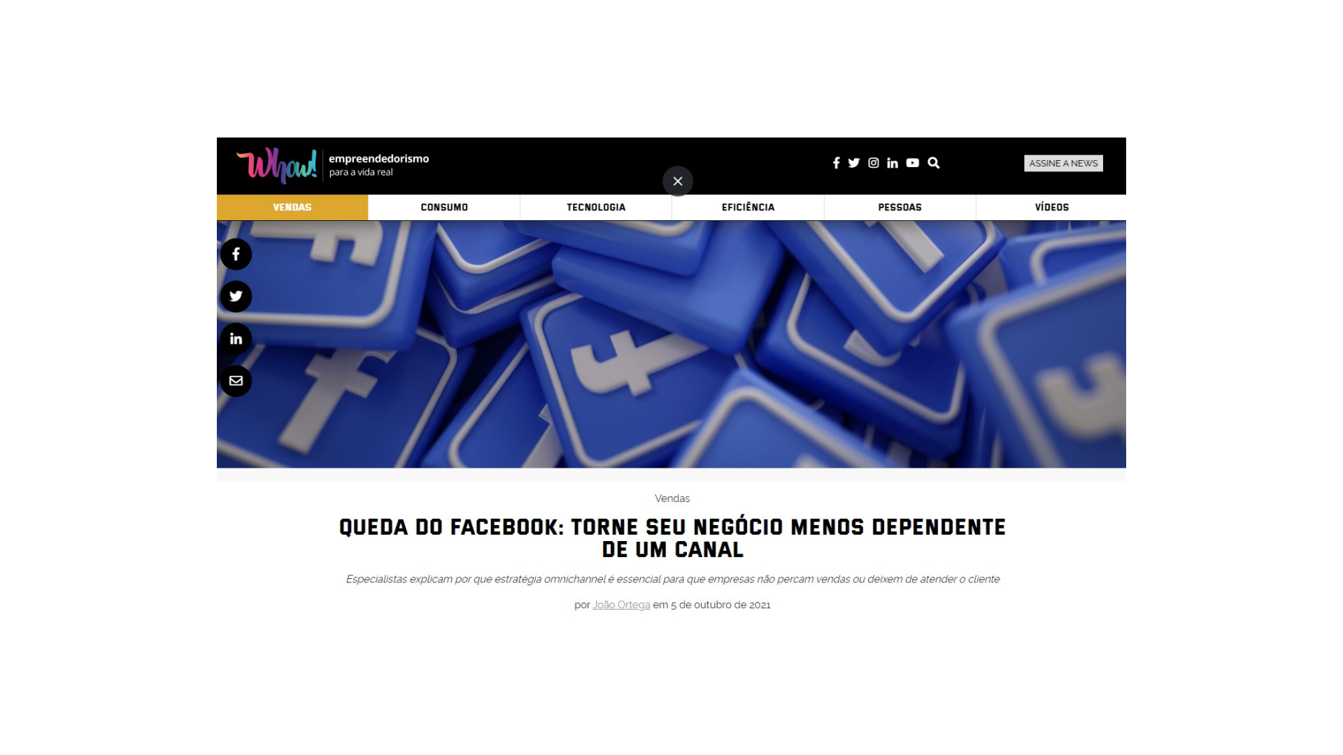 Queda do Facebook: torne seu negócio menos dependente de um canal